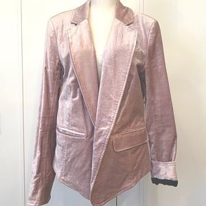 FREE PEOPLE Crushed Velvet Blazer Jacket